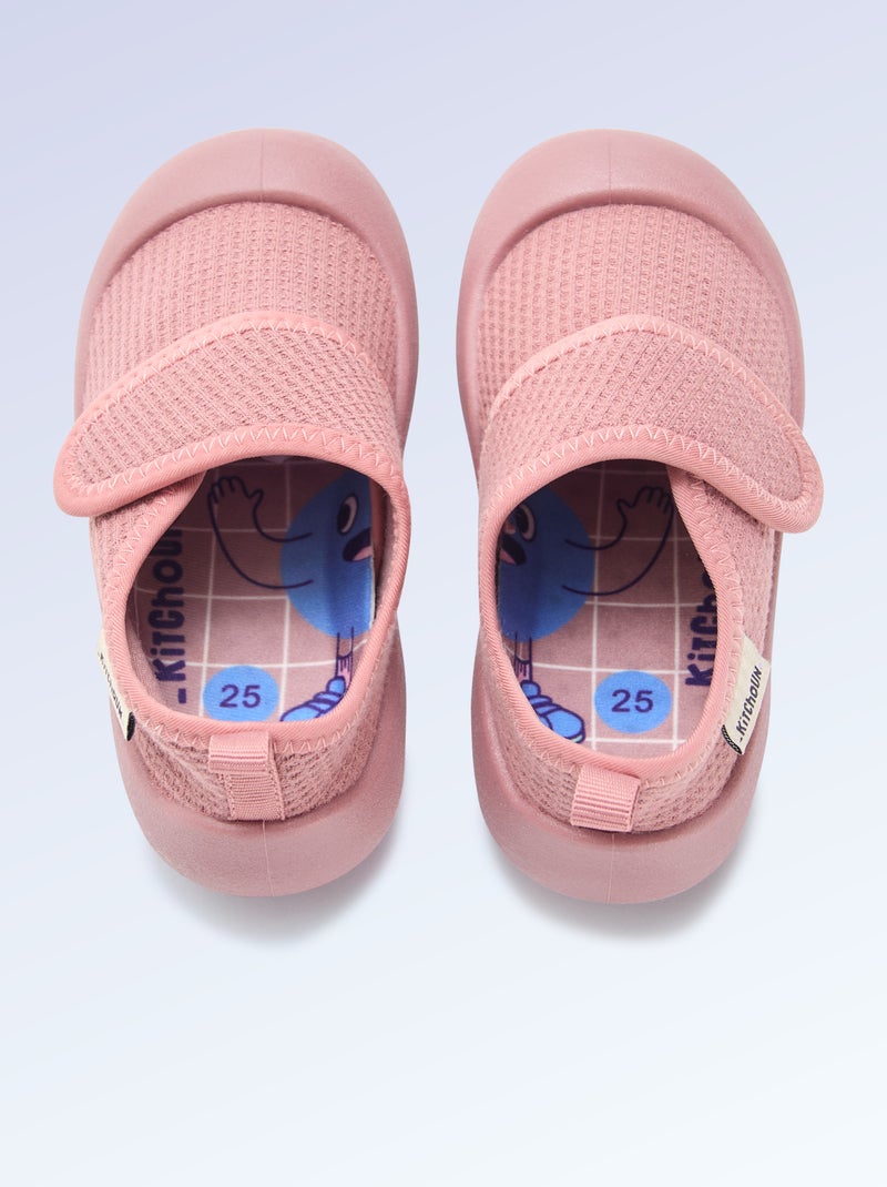 Sapatilhas de motricidade 4 'andar' - Kitchoun Rosa - Kiabi