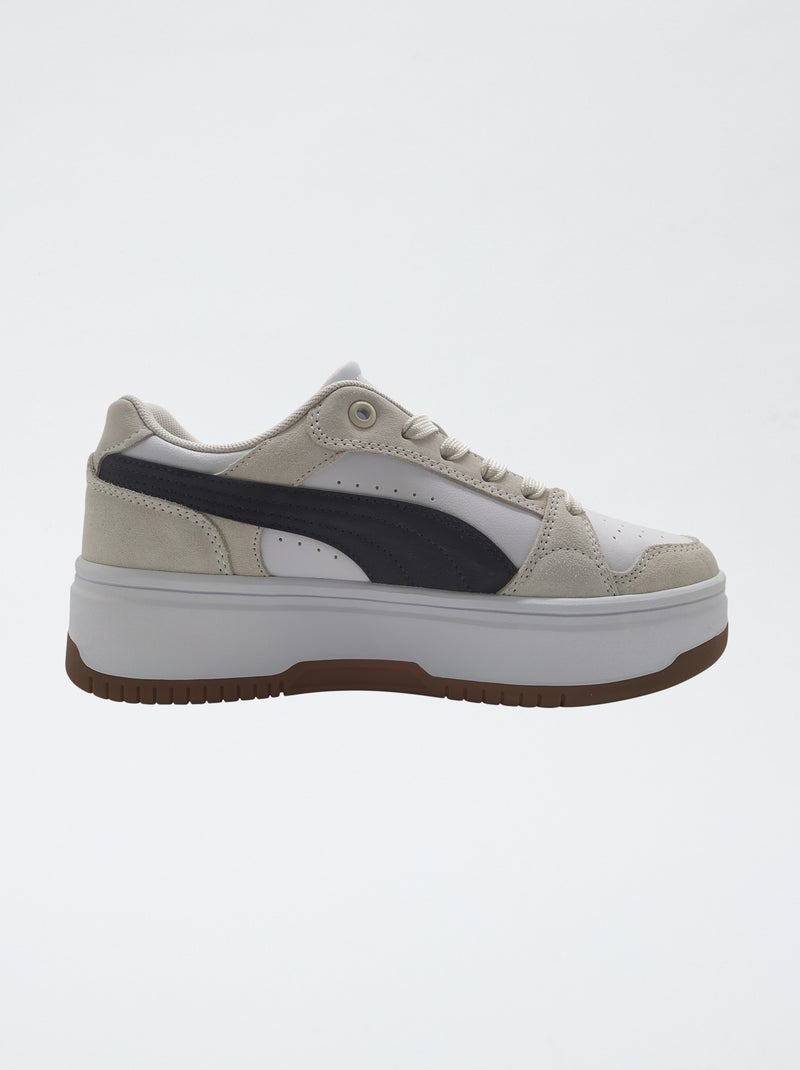 Sapatilhas de plataforma 'Puma' Branco - Kiabi