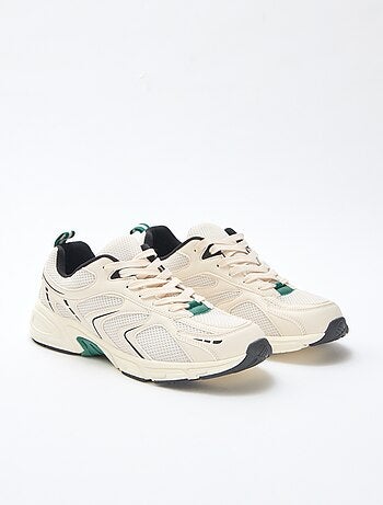 Sapatilhas de running em malha e material sintético tricolor