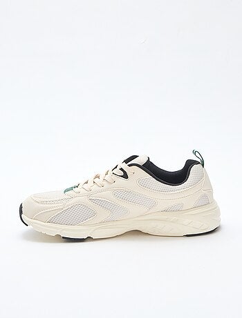 Sapatilhas de running em malha e material sintético tricolor