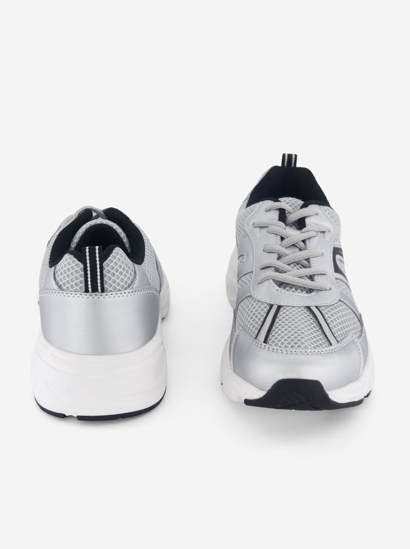 Sapatilhas de running em tecido Cinza - Kiabi