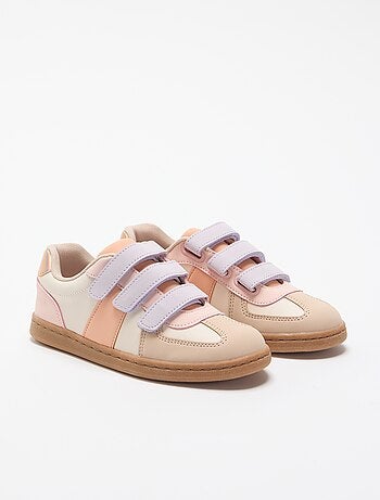 Sapatilhas de velcro multicoloridas