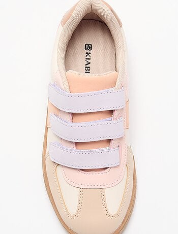 Sapatilhas de velcro multicoloridas
