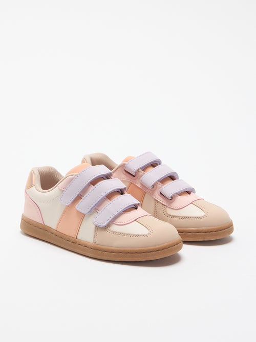 Sapatilhas de velcro multicoloridas - Kiabi
