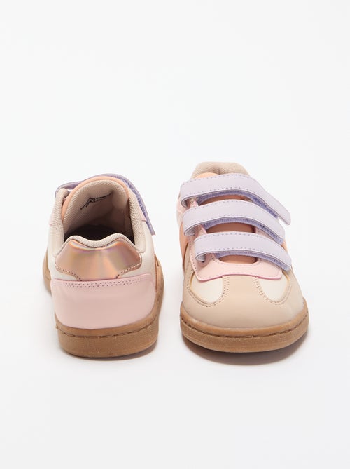 Sapatilhas de velcro multicoloridas - Kiabi