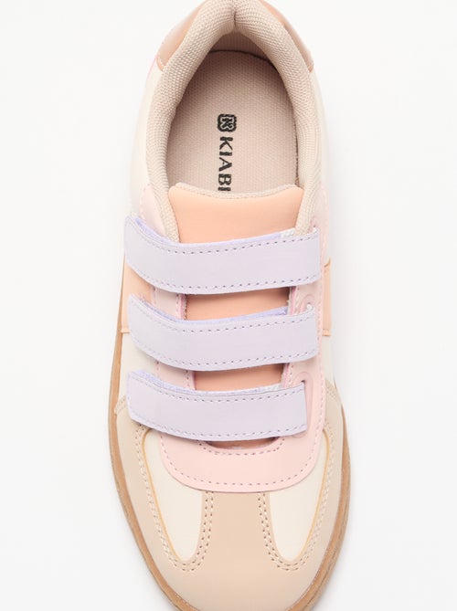 Sapatilhas de velcro multicoloridas - Kiabi