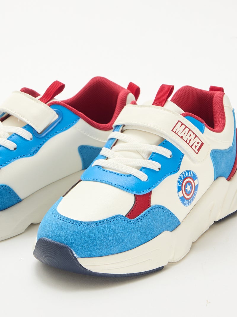 Sapatilhas estilo running 'Captain America' Branco - Kiabi