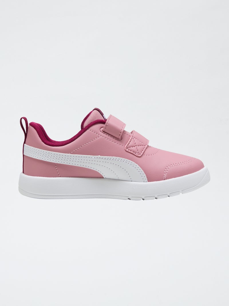 Sapatilhas estilo running 'PUMA' com velcro Rosa - Kiabi