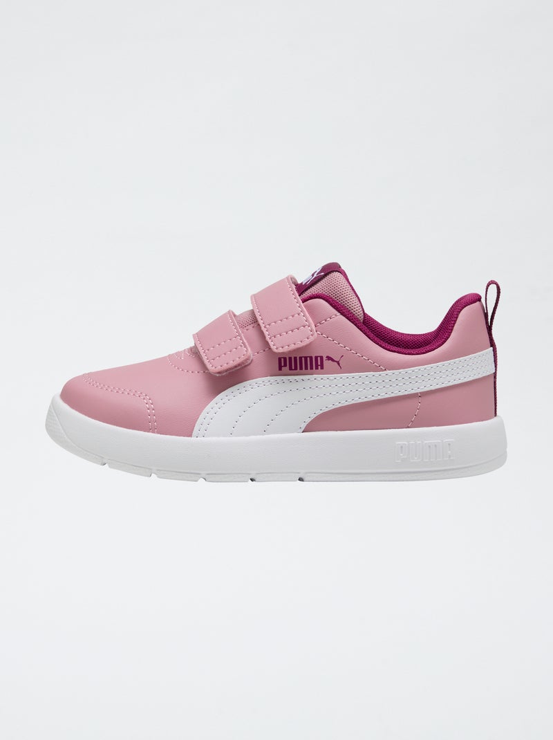 Sapatilhas estilo running 'PUMA' com velcro Rosa - Kiabi