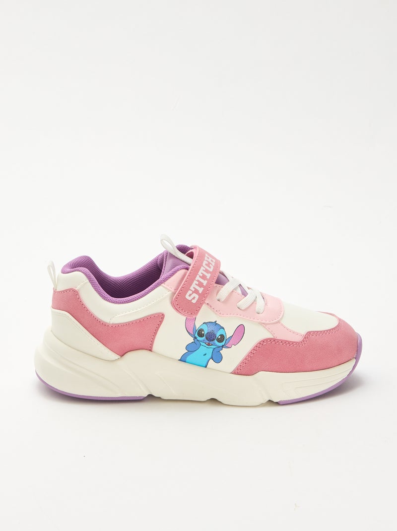 Sapatilhas estilo running 'Stitch' Branco - Kiabi