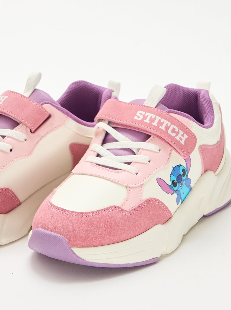 Sapatilhas estilo running 'Stitch' Branco - Kiabi
