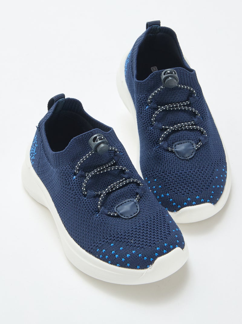 Sapatilhas flyknit ajustáveis com travão Azul - Kiabi