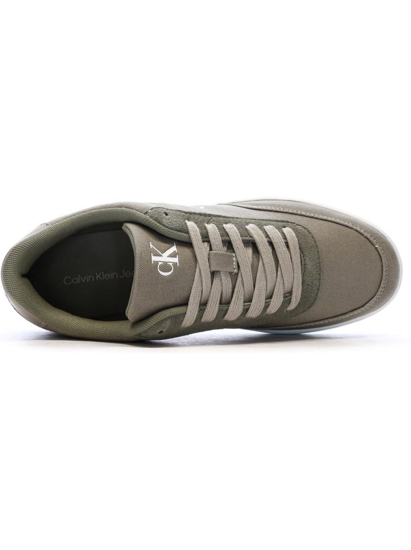 Sapatilhas Kaki Calvin Klein Jeans Classic Cupsole para Homem Verde cáqui claro - Kiabi
