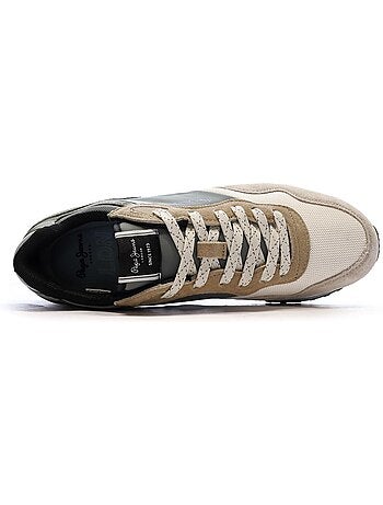 Sapatilhas kaki para homem pepe jeans london mind