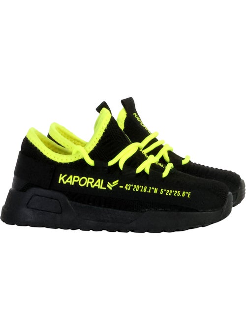 Sapatilhas kaporal dofini para rapaz - preto/amarelo - Kiabi Sapatilhas kaporal dofini para rapaz - preto/amarelo - Kiabi