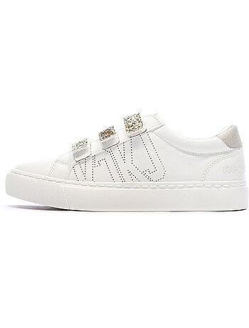 Sapatilhas kaporal tippyk para mulher branco/dourado