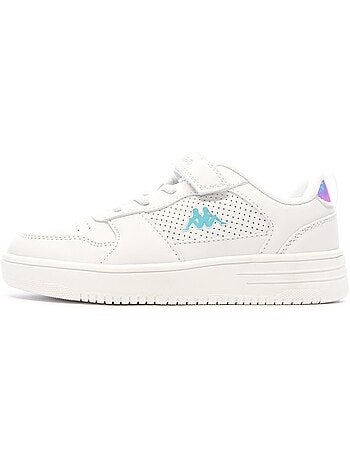 Sapatilhas kappa falcon para menino branco/turquesa