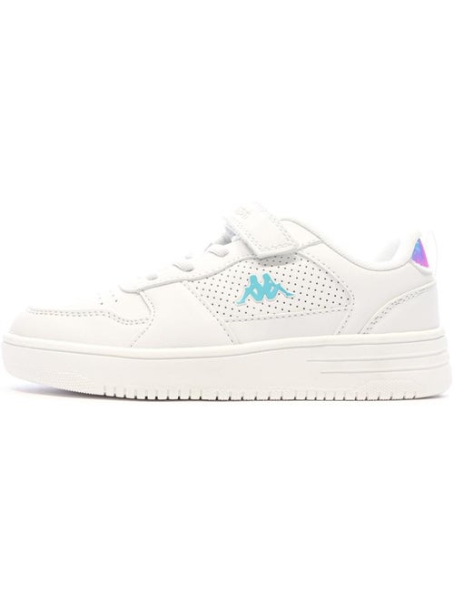 Sapatilhas kappa falcon para menino branco/turquesa - Kiabi