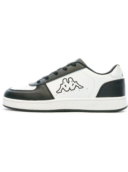 Sapatilhas kappa malone atacadores preto/branco menino - Kiabi