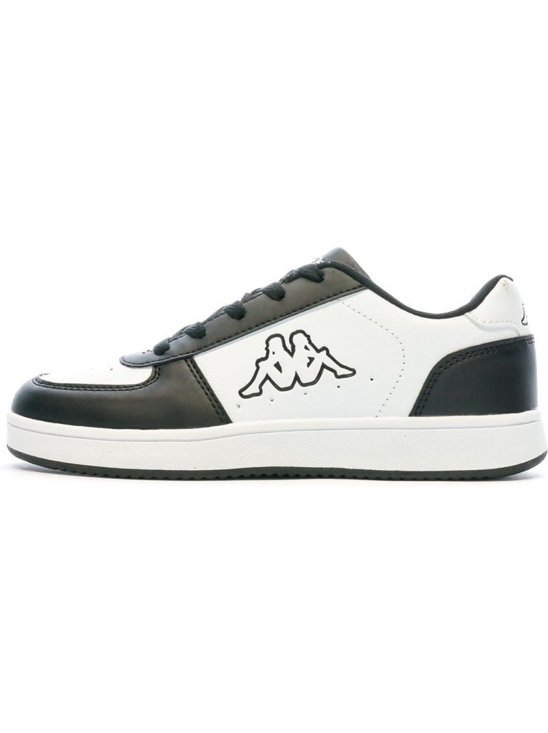 Sapatilhas kappa malone atacadores preto/branco menino Branco Preto - Kiabi