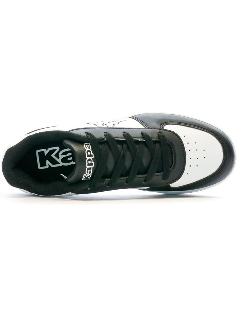 Sapatilhas kappa malone atacadores preto/branco menino Branco Preto - Kiabi