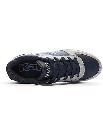Sapatilhas kappa malone com atacadores para rapaz azul-marinho/cinzento