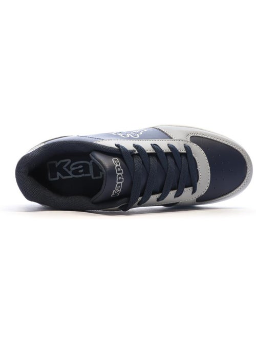 Sapatilhas kappa malone com atacadores para rapaz azul-marinho/cinzento - Kiabi
