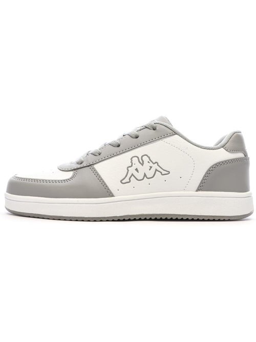Sapatilhas kappa malone de atacadores para menino branco/cinzento - Kiabi