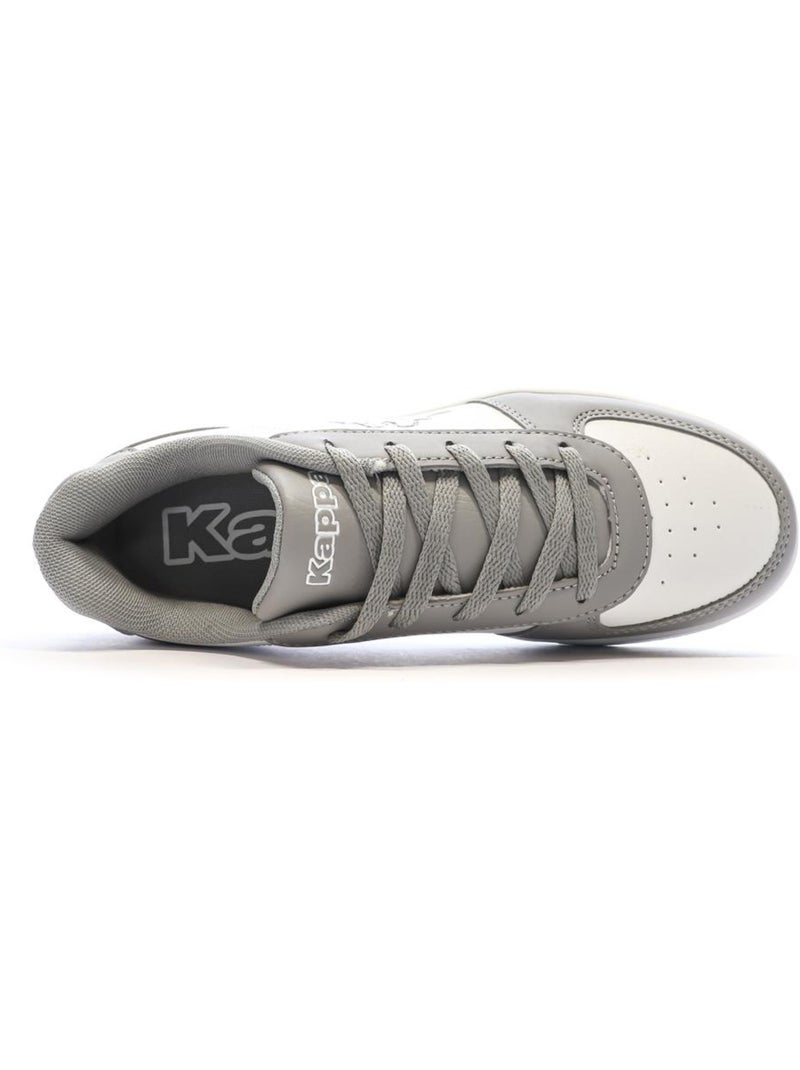 Sapatilhas kappa malone de atacadores para menino branco/cinzento Cinza-prateado - Kiabi