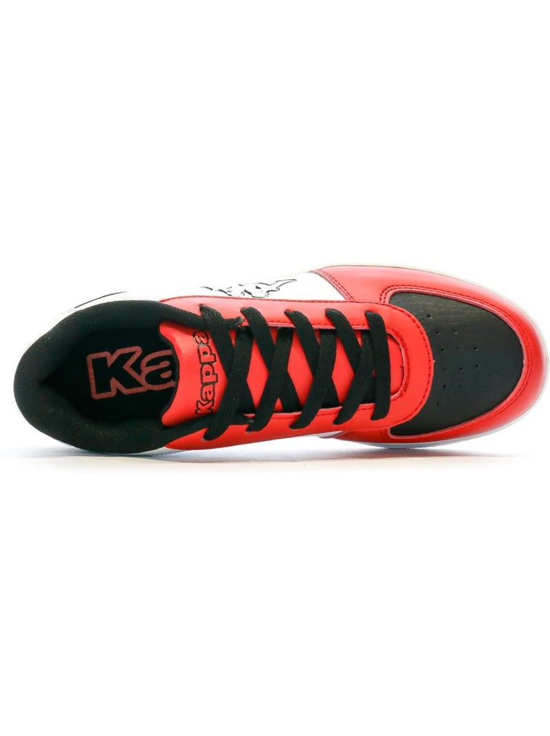 Sapatilhas kappa malone de atacadores para rapaz branco/vermelho Branco Vermelho Preto - Kiabi