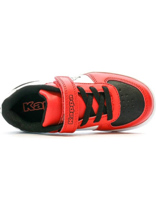 Sapatilhas kappa malone para menino branco/vermelho - Kiabi