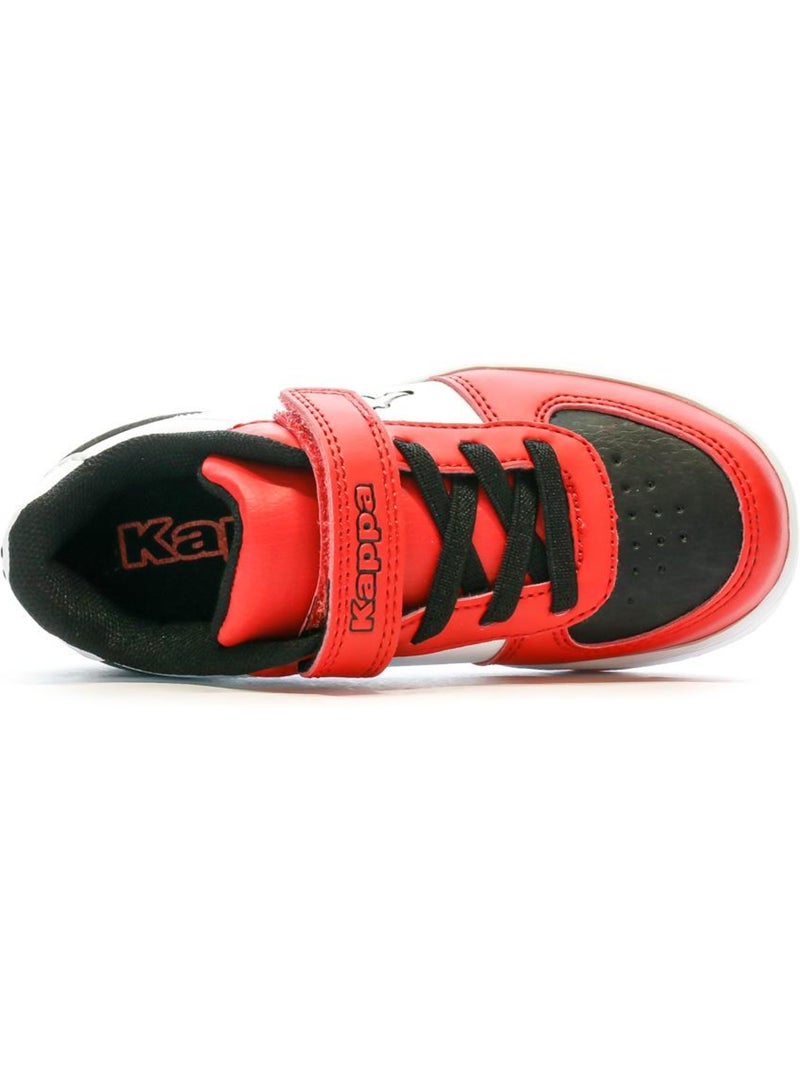 Sapatilhas kappa malone para menino branco/vermelho Branco - Kiabi