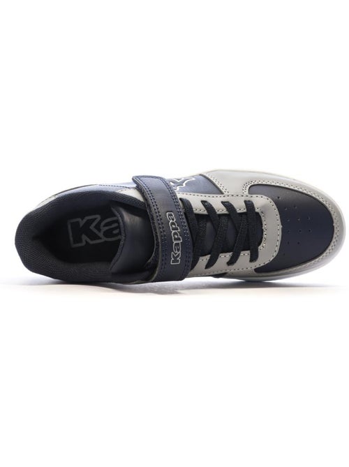 Sapatilhas kappa malone para menino em cinzento e azul-marinho - Kiabi