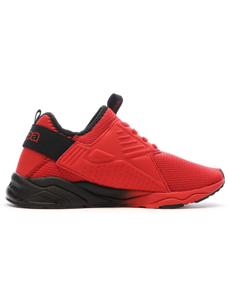 Sapatilhas kappa malone para menino vermelhas e pretas Vermelho - Kiabi
