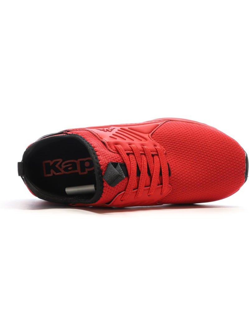 Sapatilhas kappa malone para menino vermelhas e pretas Vermelho - Kiabi