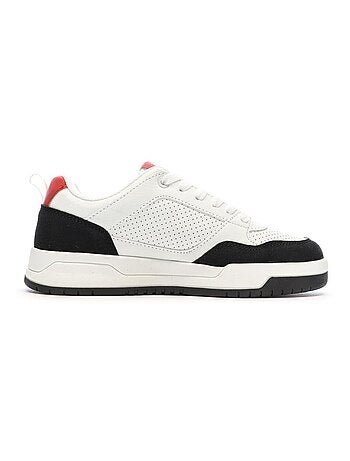 Sapatilhas kappa manis para criança - branco/preto/vermelho