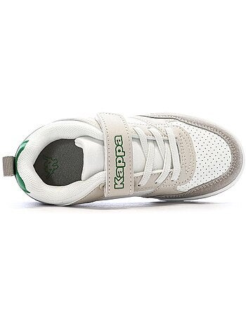 Sapatilhas kappa manis para menino brancas/cinzento/verde