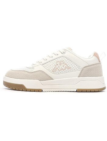 Sapatilhas kappa manisw para mulher - branco, bege e rosa