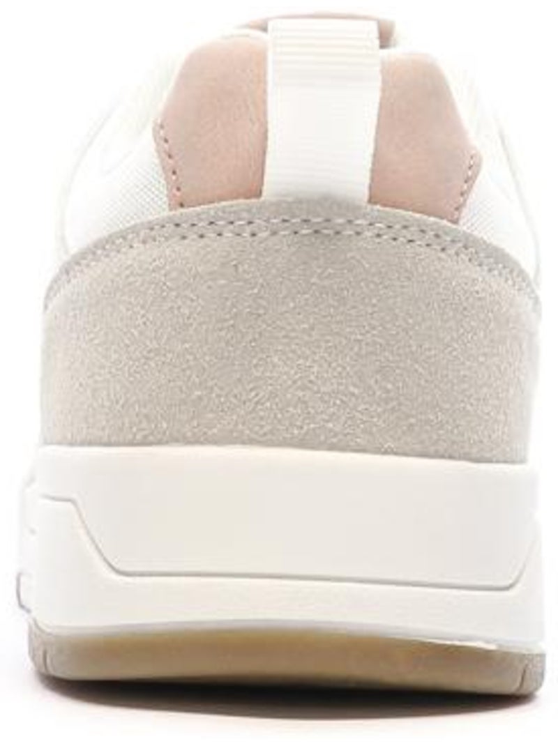 Sapatilhas kappa manisw para mulher - branco, bege e rosa Branco - Kiabi