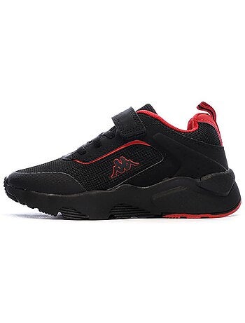 Sapatilhas kappa safir 2 para menino - preto/vermelho
