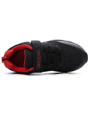 Sapatilhas kappa safir 2 para menino - preto/vermelho