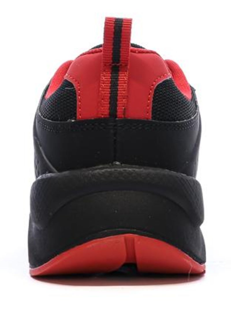 Sapatilhas kappa safir 2s para menino pretas/vermelhas com logótipo Preto - Kiabi