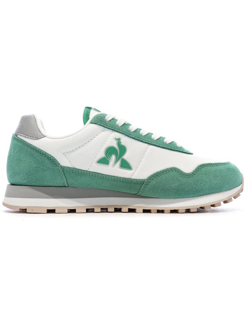 Sapatilhas Le Coq Sportif Astra_2 W Optical para Mulher Branco/Verde Verde - Kiabi