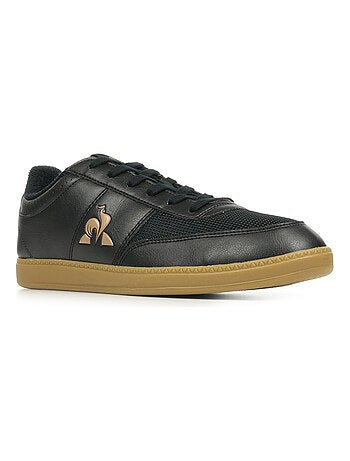 Sapatilhas Le Coq Sportif Derby para Homem em Preto e Camel