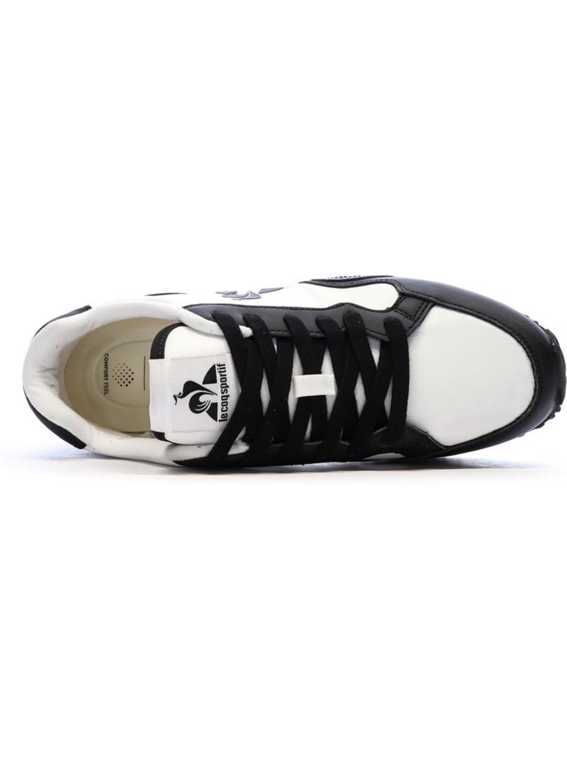 Sapatilhas Le Coq Sportif Jet Star 2 para Homem em Branco e Preto Preto - Kiabi