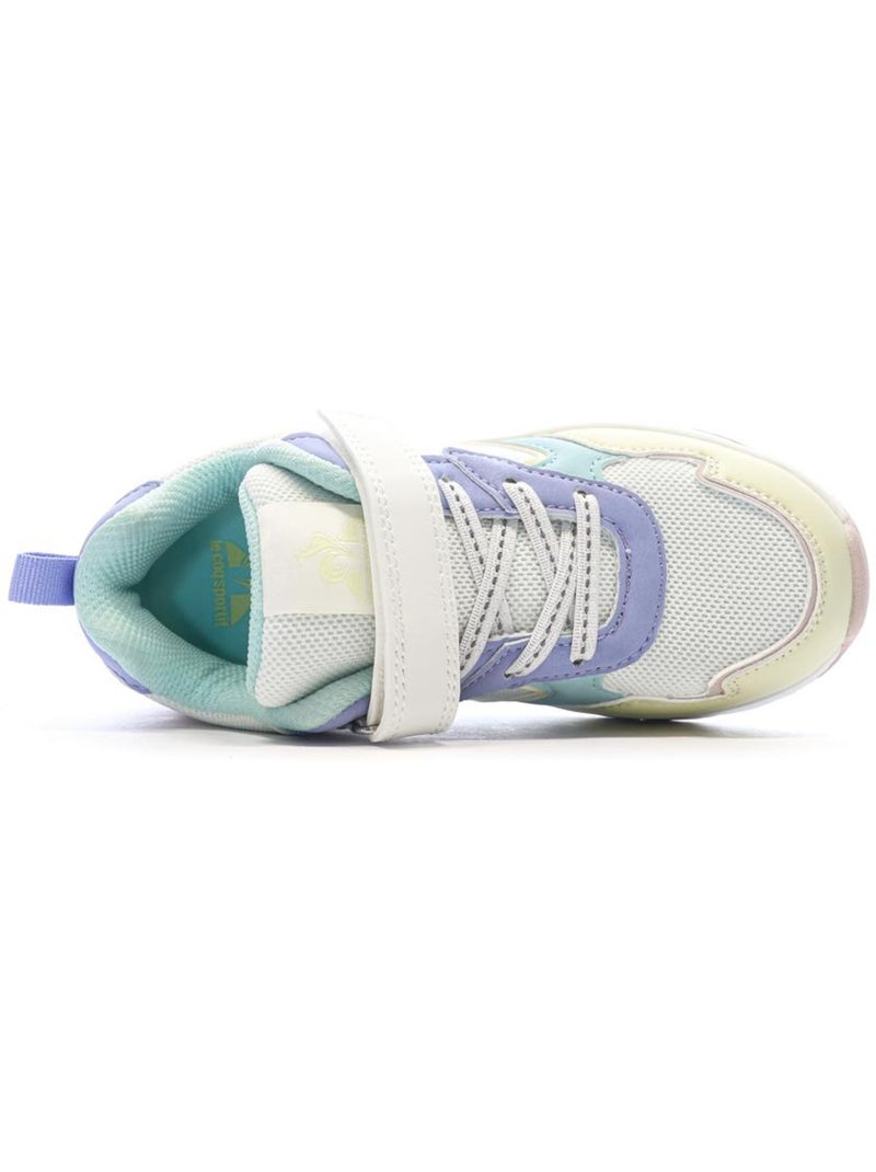 Sapatilhas Le Coq Sportif LSC Runner para Menina Branco/Verde/Amarelo Multicolorido - Kiabi