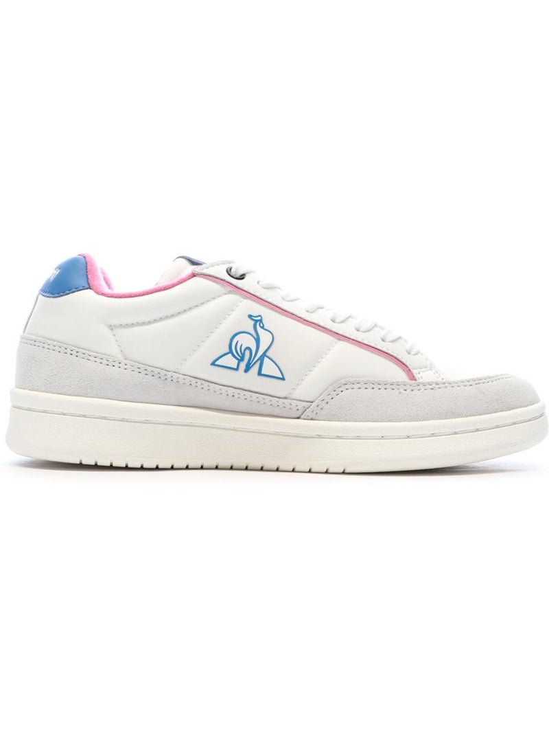 Sapatilhas Le Coq Sportif Noah para Mulher em Branco, Rosa e Azul Branco - Kiabi