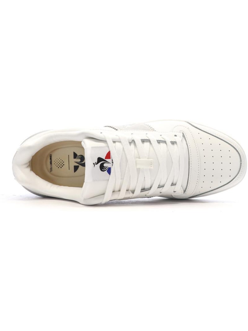 Sapatilhas Le Coq Sportif Olympia para Homem Brancas e Cinzentas Cinza-prateado - Kiabi