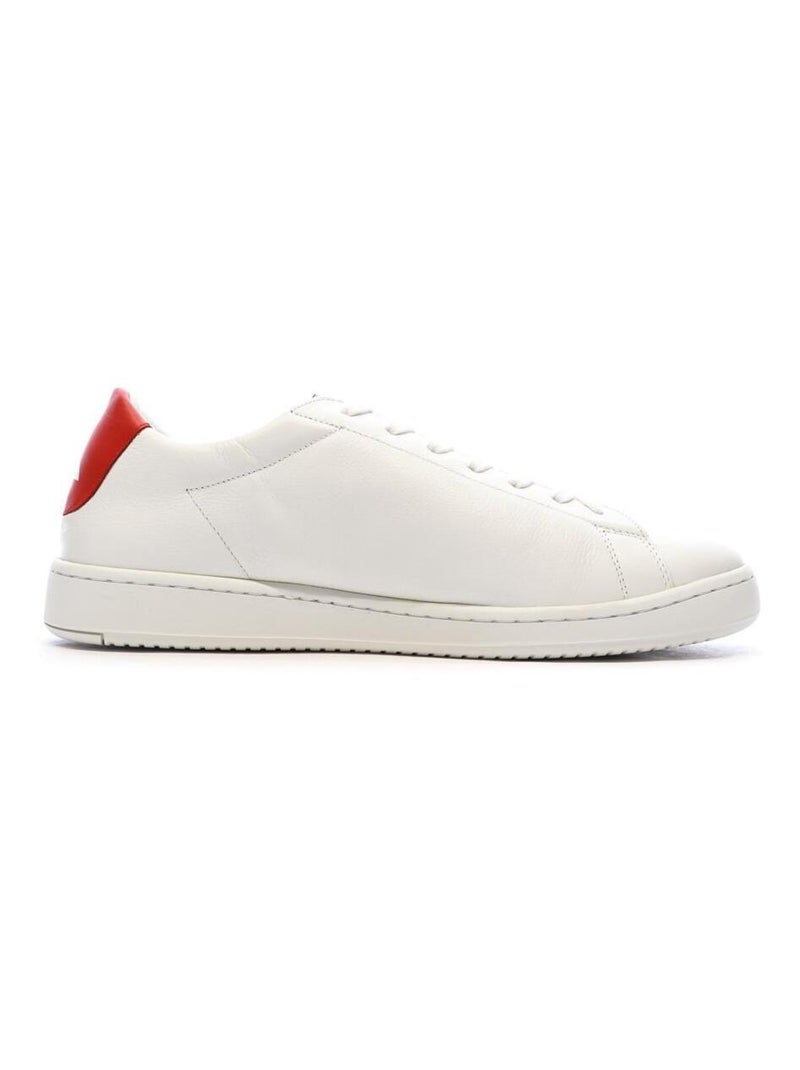 Sapatilhas Le Coq Sportif Phenix para Homem Brancas e Vermelhas Branco - Kiabi