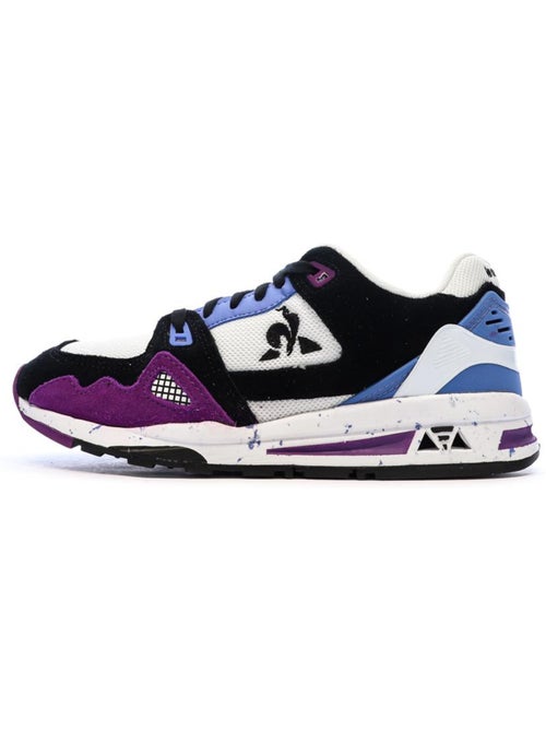 Sapatilhas Le Coq Sportif R1100 Nineties para Mulher em Preto, Branco e Azul - Kiabi Sapatilhas Le Coq Sportif R1100 Nineties para Mulher em Preto, Branco e Azul - Kiabi